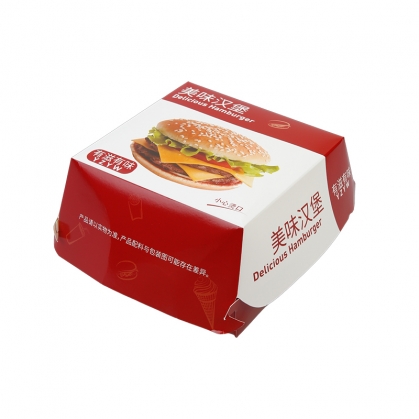 特价食品白卡汉堡盒批发